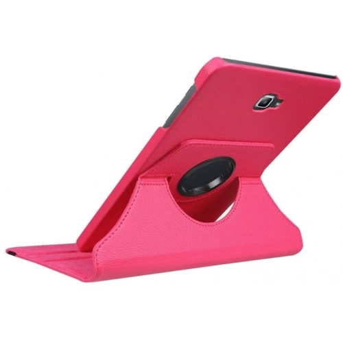 Samsung Galaxy Tab A 10.1 (T580) Tablet Kılıfı 360 Derece Dönebilen Standlı Kapak - Pembe