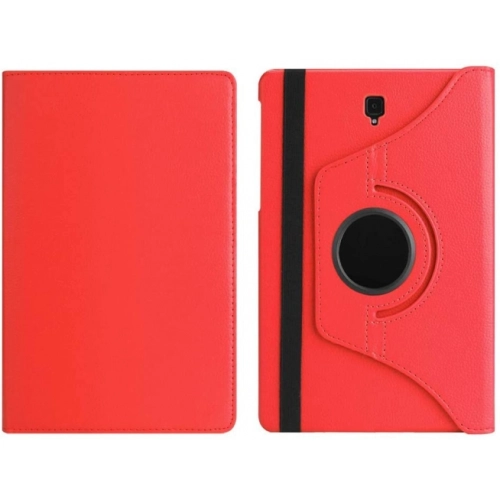 Samsung Galaxy Tab A 10.5 (T590) Tablet Kılıfı 360 Derece Dönebilen Standlı Kapak - Kırmızı