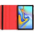 Samsung Galaxy Tab A 10.5 (T590) Tablet Kılıfı 360 Derece Dönebilen Standlı Kapak - Kırmızı