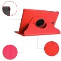 Samsung Galaxy Tab A 10.5 (T590) Tablet Kılıfı 360 Derece Dönebilen Standlı Kapak - Kırmızı