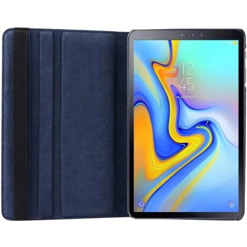 Samsung Galaxy Tab A 10.5 (T590) Tablet Kılıfı 360 Derece Dönebilen Standlı Kapak - Lacivert