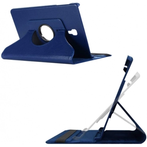 Samsung Galaxy Tab A 10.5 (T590) Tablet Kılıfı 360 Derece Dönebilen Standlı Kapak - Lacivert