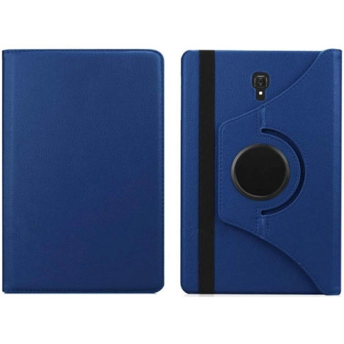 Samsung Galaxy Tab A 10.5 (T590) Tablet Kılıfı 360 Derece Dönebilen Standlı Kapak - Lacivert