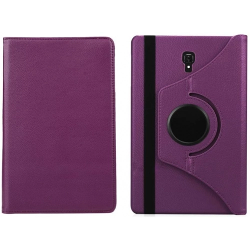 Samsung Galaxy Tab A 10.5 (T590) Tablet Kılıfı 360 Derece Dönebilen Standlı Kapak - Mor