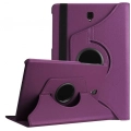 Samsung Galaxy Tab A 10.5 (T590) Tablet Kılıfı 360 Derece Dönebilen Standlı Kapak - Mor