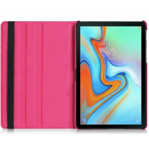 Samsung Galaxy Tab A 10.5 (T590) Tablet Kılıfı 360 Derece Dönebilen Standlı Kapak - Pembe