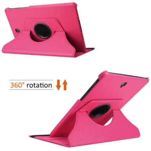 Samsung Galaxy Tab A 10.5 (T590) Tablet Kılıfı 360 Derece Dönebilen Standlı Kapak - Pembe