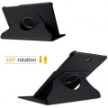 Samsung Galaxy Tab A 10.5 (T590) Tablet Kılıfı 360 Derece Dönebilen Standlı Kapak - Siyah