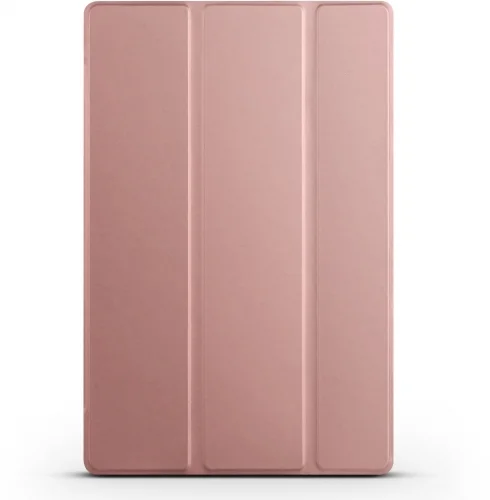 Samsung Galaxy Tab A 10.5 - T590 Tablet Kılıfı Standlı Smart Cover Kapak - Rose Gold