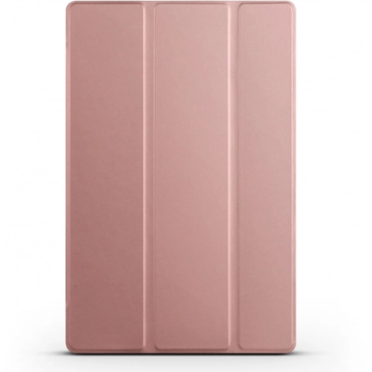 Samsung Galaxy Tab A 10.5 - T590 Tablet Kılıfı Standlı Smart Cover Kapak - Rose Gold