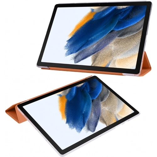 Samsung Galaxy Tab A 10.5 - T590 Tablet Kılıfı Standlı Smart Cover Kapak - Turuncu