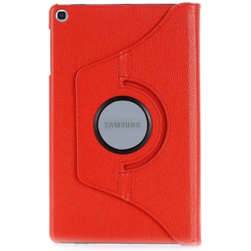 Samsung Galaxy Tab A 8 (T290) Tablet Kılıfı 360 Derece Dönebilen Standlı Kapak - Kırmızı