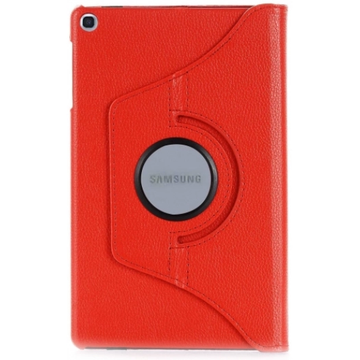 Samsung Galaxy Tab A 8 (T290) Tablet Kılıfı 360 Derece Dönebilen Standlı Kapak - Kırmızı