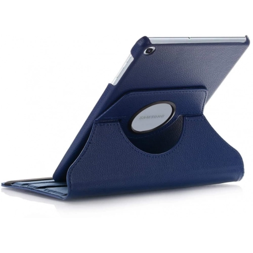 Samsung Galaxy Tab A 8 (T290) Tablet Kılıfı 360 Derece Dönebilen Standlı Kapak - Lacivert