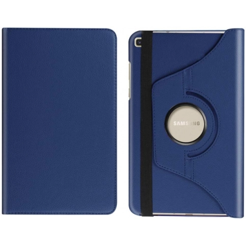 Samsung Galaxy Tab A 8 (T290) Tablet Kılıfı 360 Derece Dönebilen Standlı Kapak - Lacivert