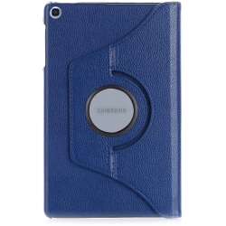 Samsung Galaxy Tab A 8 (T290) Tablet Kılıfı 360 Derece Dönebilen Standlı Kapak - Lacivert