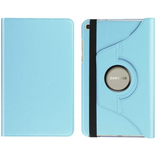 Samsung Galaxy Tab A 8 (T290) Tablet Kılıfı 360 Derece Dönebilen Standlı Kapak - Mavi