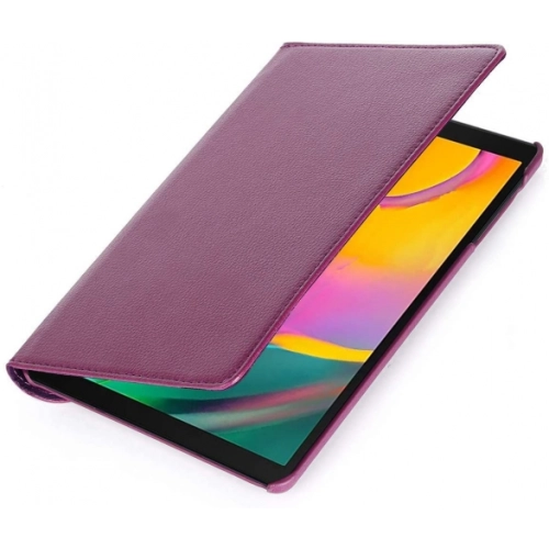 Samsung Galaxy Tab A 8 (T290) Tablet Kılıfı 360 Derece Dönebilen Standlı Kapak - Mor