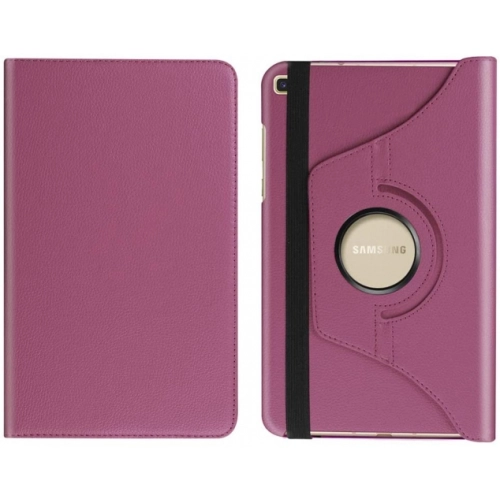 Samsung Galaxy Tab A 8 (T290) Tablet Kılıfı 360 Derece Dönebilen Standlı Kapak - Mor