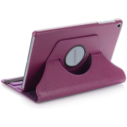 Samsung Galaxy Tab A 8 (T290) Tablet Kılıfı 360 Derece Dönebilen Standlı Kapak - Mor