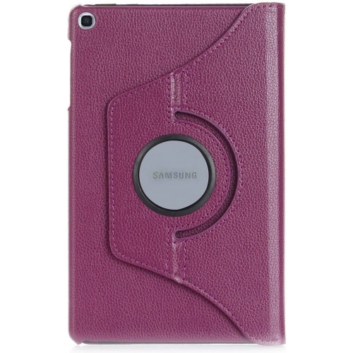 Samsung Galaxy Tab A 8 (T290) Tablet Kılıfı 360 Derece Dönebilen Standlı Kapak - Mor