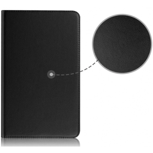 Samsung Galaxy Tab A8 T290 Tablet Kılıfı 360 Derece Dönebilen Standlı Kapak - Siyah