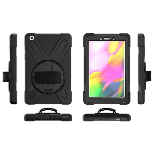 Samsung Galaxy Tab A 8inç T290 Kılıf Zore Defender Tablet Silikon - Siyah