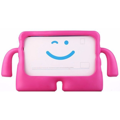 Samsung Galaxy Tab A7 Lite T225 Kılıf Çocuklar İçin Standlı Eğlenceli Korumalı Silikon Tablet Kılıfı - Pembe