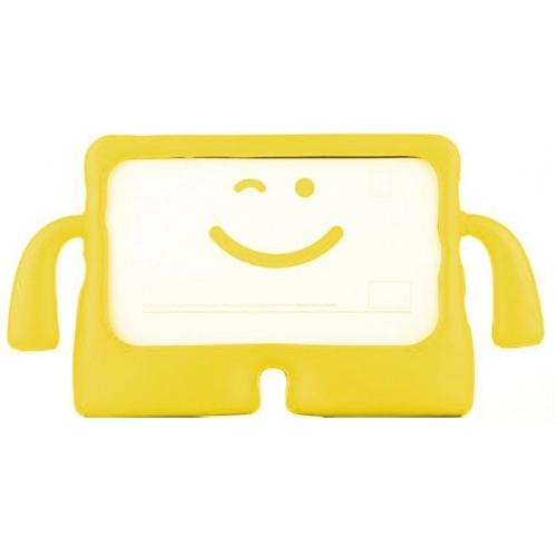 Samsung Galaxy Tab A7 Lite T225 Kılıf Çocuklar İçin Standlı Eğlenceli Korumalı Silikon Tablet Kılıfı - Sarı