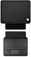 Samsung Galaxy Tab A7 Lite T225 Klavyeli Kılıf Zore Border Keyboard Bluetooh Bağlantılı Standlı Tablet Kılıfı - Siyah