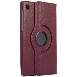 Samsung Galaxy Tab A7 Lite T225 Tablet Kılıfı 360 Derece Dönebilen Standlı Kapak - Mürdüm