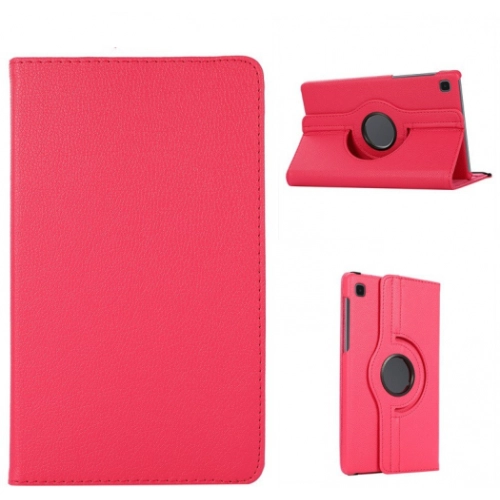 Samsung Galaxy Tab A7 Lite T225 Tablet Kılıfı 360 Derece Dönebilen Standlı Kapak - Pembe