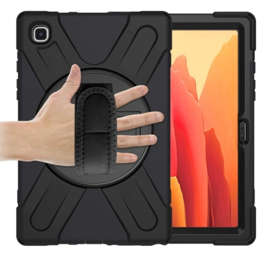 Samsung Galaxy Tab A7 T500 Kılıf Zore Defender Tablet Silikon - Siyah