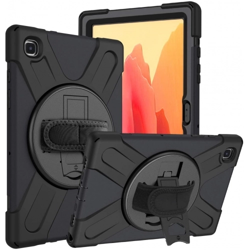 Samsung Galaxy Tab A7 T500 Kılıf Zore Defender Tablet Silikon - Siyah