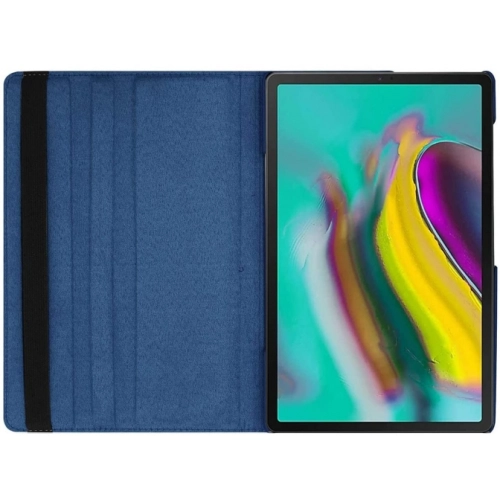 Samsung Galaxy Tab A7 T500 Tablet Kılıfı 360 Derece Dönebilen Standlı Kapak - Lacivert