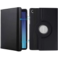 Samsung Galaxy Tab A7 T500 Tablet Kılıfı 360 Derece Dönebilen Standlı Kapak - Siyah