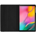 Samsung Galaxy Tab A7 T500 Tablet Kılıfı 360 Derece Dönebilen Standlı Kapak - Siyah