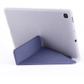 Samsung Galaxy Tab A7 T500 Tablet Kılıfı Standlı Tri Folding Kalemlikli Silikon Smart Cover - Mor