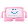 Samsung Galaxy Tab A8 10.5 SM-X200 Kılıf Çocuklar İçin Standlı Eğlenceli Korumalı Silikon Tablet Kılıfı - Açık Pembe