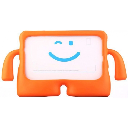 Samsung Galaxy Tab A8 10.5 SM-X200 Kılıf Çocuklar İçin Standlı Eğlenceli Korumalı Silikon Tablet Kılıfı - Turuncu