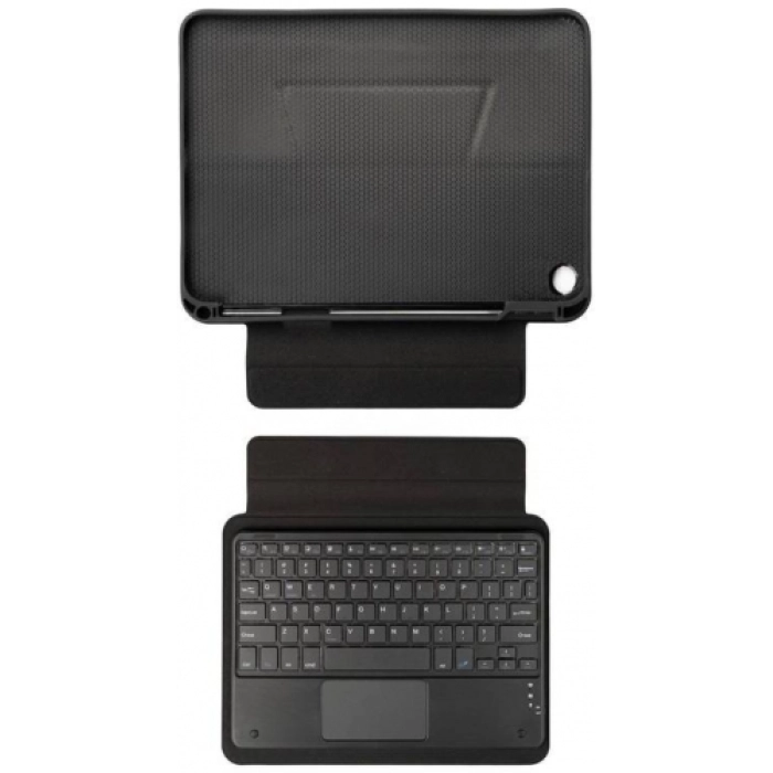 Samsung Galaxy Tab A8 10.5 SM-X200 Klavyeli Kılıf Zore Border Keyboard Bluetooh Bağlantılı Standlı Tablet Kılıfı - Siyah