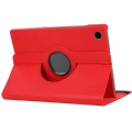 Samsung Galaxy Tab A8 10.5 SM-X200 Tablet Kılıfı 360 Derece Dönebilen Standlı Kapak - Kırmızı