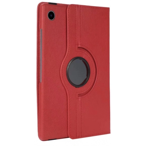 Samsung Galaxy Tab A8 10.5 SM-X200 Tablet Kılıfı 360 Derece Dönebilen Standlı Kapak - Kırmızı