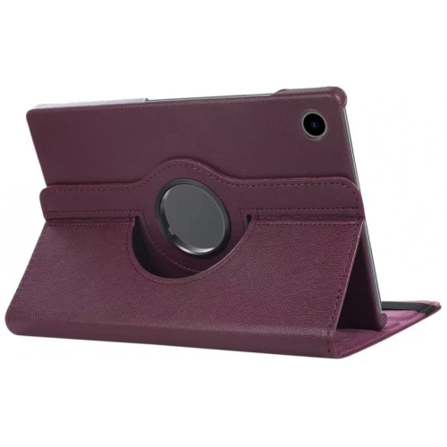 Samsung Galaxy Tab A8 10.5 SM-X200 Tablet Kılıfı 360 Derece Dönebilen Standlı Kapak - Mürdüm