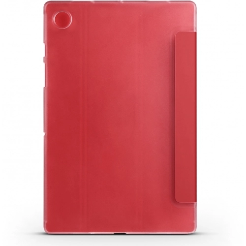 Samsung Galaxy Tab A8 10.5 SM-X200 Tablet Kılıfı Standlı Smart Cover Kapak - Kırmızı