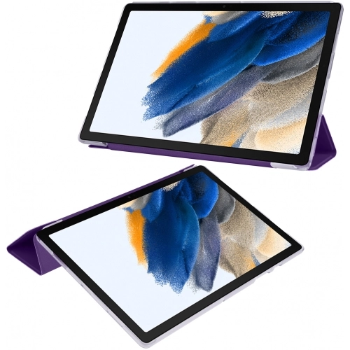 Samsung Galaxy Tab A8 10.5 SM-X200 Tablet Kılıfı Standlı Smart Cover Kapak - Mor