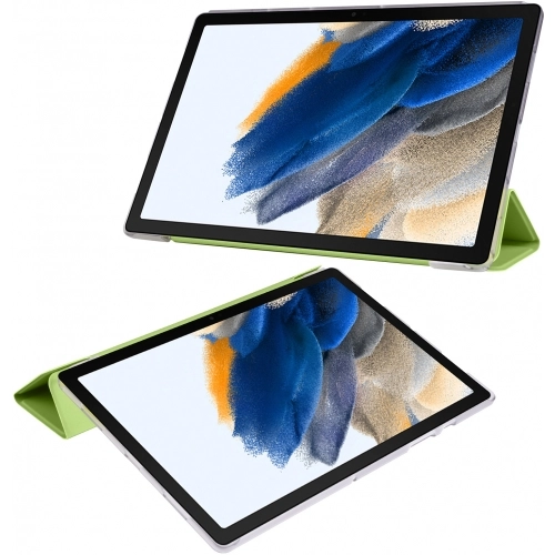 Samsung Galaxy Tab A8 10.5 SM-X200 Tablet Kılıfı Standlı Smart Cover Kapak - Yeşil