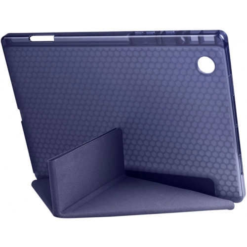 Samsung Galaxy Tab A8 10.5 SM-X200 Tablet Kılıfı Standlı Tri Folding Kalemlikli Silikon Smart Cover - Lacivert