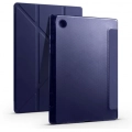 Samsung Galaxy Tab A8 10.5 SM-X200 Tablet Kılıfı Standlı Tri Folding Kalemlikli Silikon Smart Cover - Lacivert