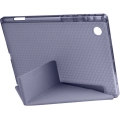 Samsung Galaxy Tab A8 10.5 SM-X200 Tablet Kılıfı Standlı Tri Folding Kalemlikli Silikon Smart Cover - Mor